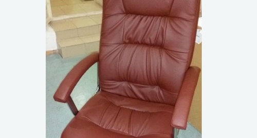 Обтяжка офисного кресла. Нолинск